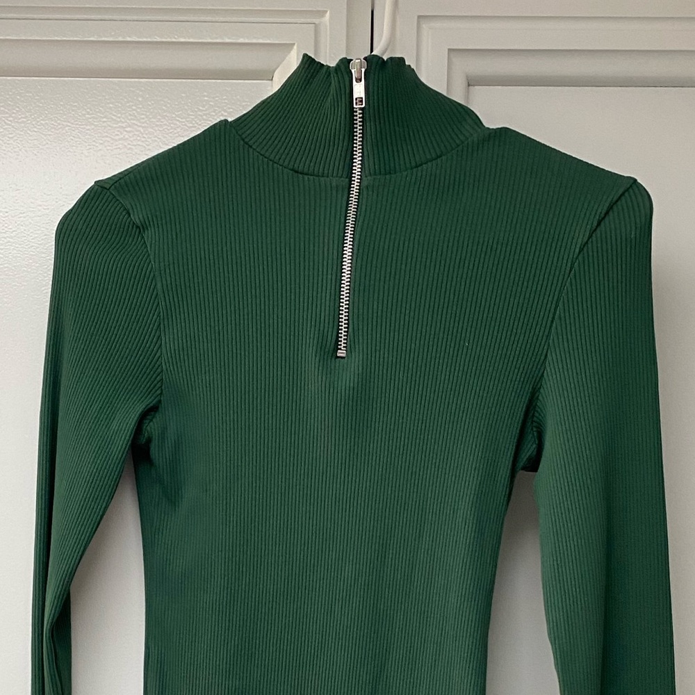 Mock Turtle Ribbed Mini Dress - Picture 2 of 3